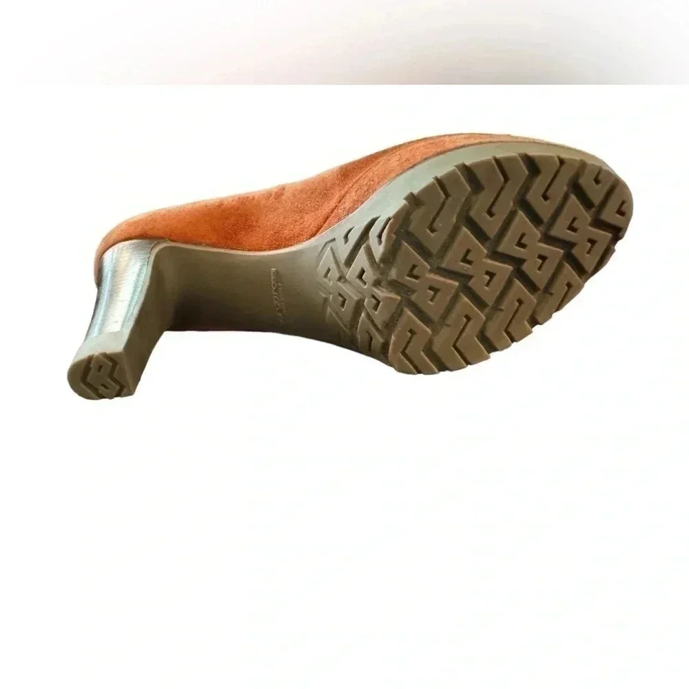 EUC Sergio Rossi Suede Platform Pumps (38.5)